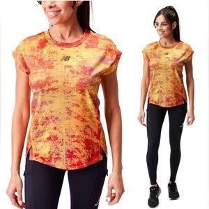 - New Balance L Impact Run Electric Print Tee! NEW!